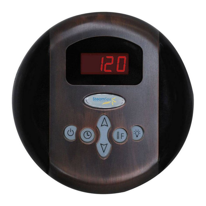 SteamSpa Oasis 9 KW QuickStart Acu-Steam Bath Generator Package in Oil Rubbed Bronze OA900OB