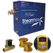 SteamSpa Oasis 12 KW QuickStart Acu-Steam Bath Generator Package with Built-in Auto Drain in Polished Gold OA1200GD-A