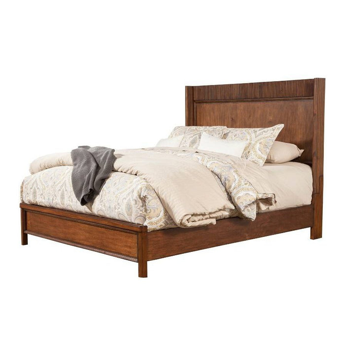 Alpine Furniture Rex Queen Panel Bed, Burgandy 3900-01Q