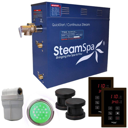 SteamSpa Royal 10.5 KW QuickStart Acu-Steam Bath Generator Package in Oil Rubbed Bronze RYT1050OB