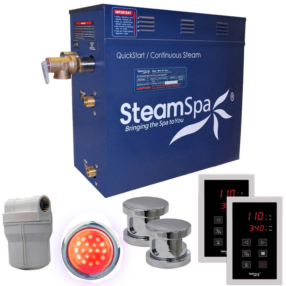 SteamSpa 12 KW QuickStart Acu-Steam Bath Generator with Built-in Auto Drain D-1200-A SteamSpa 12 KW QuickStart Acu-Steam Bath Generator with Built-in Auto Drain D-1200-A