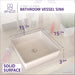 ANZZI Passage Series 16" x 16" Square Shape Vessel Sink in Matte White Finish LS-AZ602