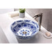 ANZZI Cadence Series 16" x 16" Deco-Glass Round Vessel Sink with Polished Chrome Pop-Up Drain