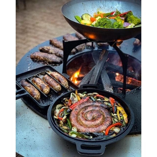 Wok Holder Only Works WITH Optional Grill Grate Riser