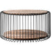NovaSolo Barca Round Coffee Table 31" Natural Boat Wood IMV 28002