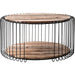 NovaSolo Barca Round Coffee Table 31" Natural Boat Wood IMV 28002