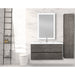 ANZZI Conques 39" x 20" Rich Gray Solid Wood Single Bathroom Vanity Set VT-MR3SCCT39-GY