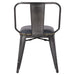 New Pacific Direct Brian PU Leather Metal Side Chair, Set of 4 9300030-240