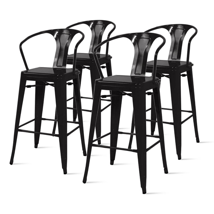 New Pacific Direct Metropolis Metal Counter Stool, Set of 4 938526-B