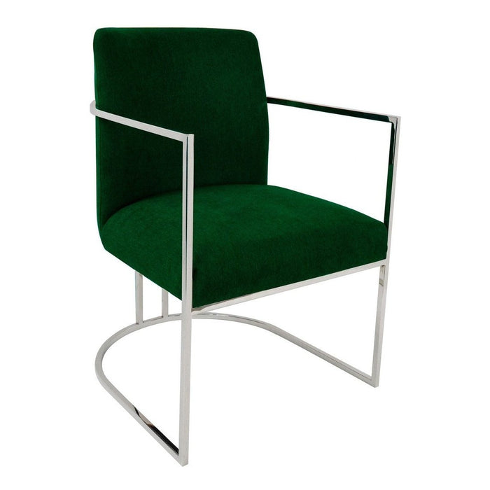 Bellini Modern Living Loom Arm Chair Green Loom GRN