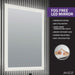 ANZZI Conques Series 30" x 20" Dark Brown Solid Wood Single Bathroom Vanity Set with 24" LED Mirror VT-MR3CT30-DB