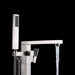 ANZZI Khone Series 2-Handle Clawfoot Tub Faucet with Euro-Grip Handheld Sprayer