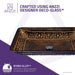 ANZZI Tuasavi Series 23" x 14" Rectangular Vessel Sink in Macedonian Bronze Finish with Polished Chrome Pop-Up Drain R20
