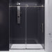 ANZZI Madam Series 60" x 76" Brushed Nickel Frameless Rectangular Sliding Shower Door with Tsunami Guard SD-AZ13-02BN
