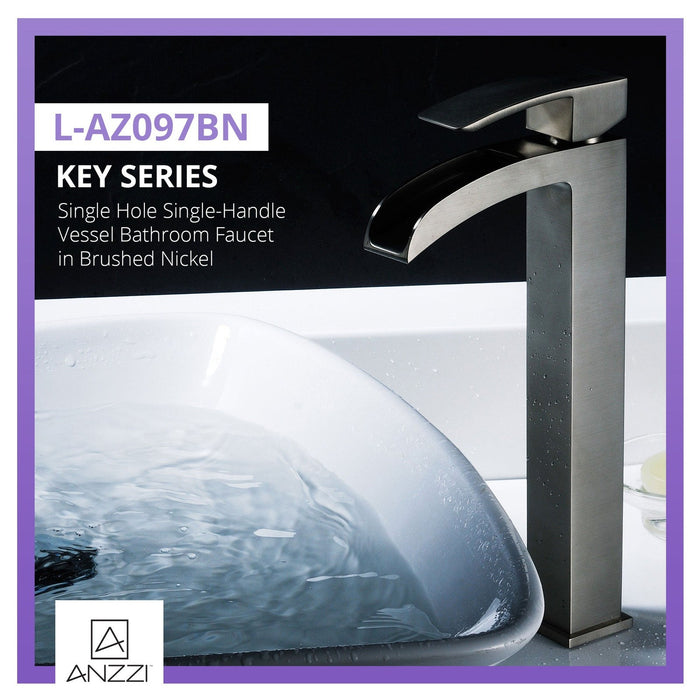 ANZZI Key Series 9" Single Hole Bathroom Sink Faucet