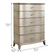 A.R.T. Furniture Starlite Drawer Chest In Silver 406150-2227