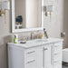 Eviva Aberdeen 48" Transitional Bathroom Vanity in Espresso, Gray or White Finish with White Carrara Marble Countertop and Undermount Porcelain Sink