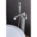 ANZZI Angel Series 2-Handle Clawfoot Tub Faucet with Euro-Grip Handheld Sprayer