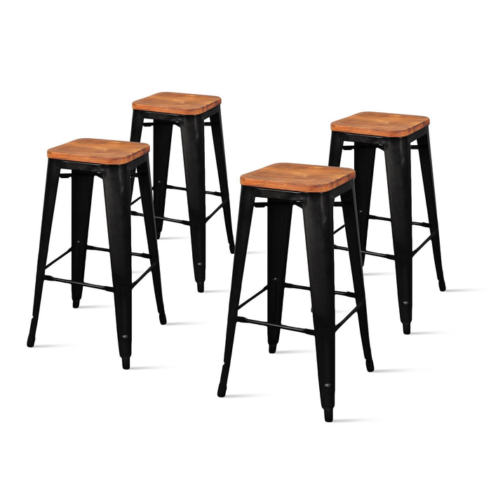 New Pacific Direct Metropolis Backless Bar Stool, Set of 4 938631-B