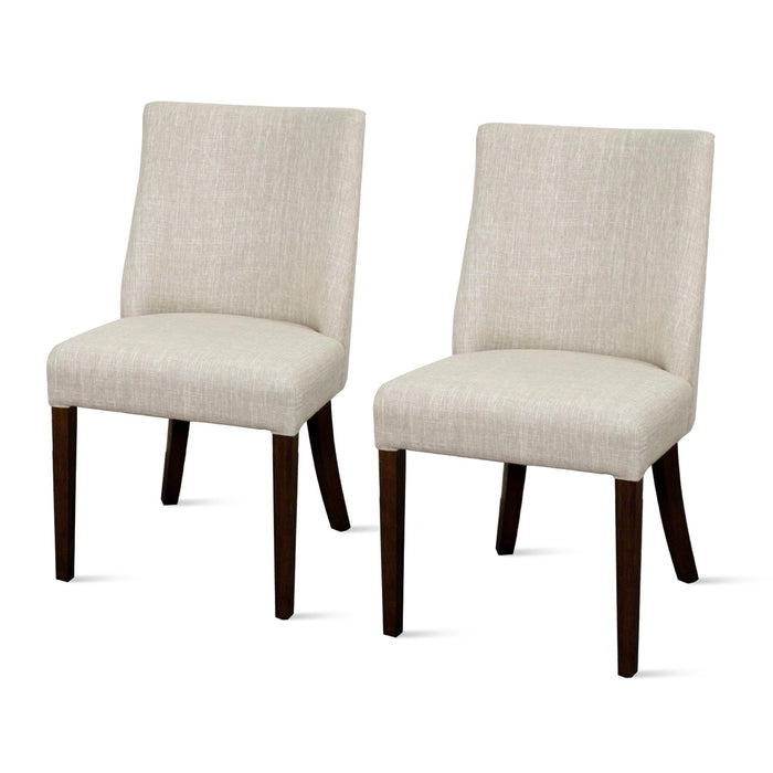 New Pacific Direct New Paris Fabric Chair, Set of 2 398236-RI-DB