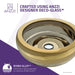 ANZZI Levi Series 17" x 17" Deco-Glass Round Vessel Sink with Polished Chrome Pop-Up Drain