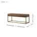 New Pacific Direct Darius PU Leather Bench 3900030-NCE