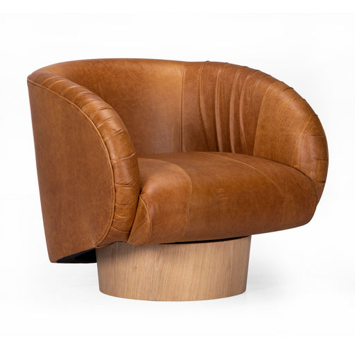 Union Home Rotunda Chair - Caramel Leather LVR00609