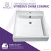 ANZZI Deux Series 18" x 22" Single Hole Rectangular Vessel Sink with Built-In Overflow in Glossy White Finish LS-AZ124