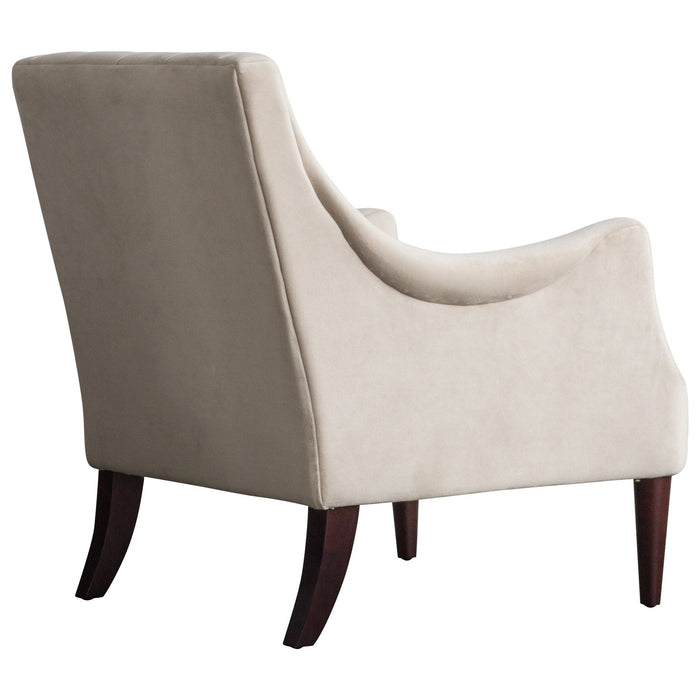 New Pacific Direct Marlene Velvet Fabric Tufted Accent Chair 1900121-346