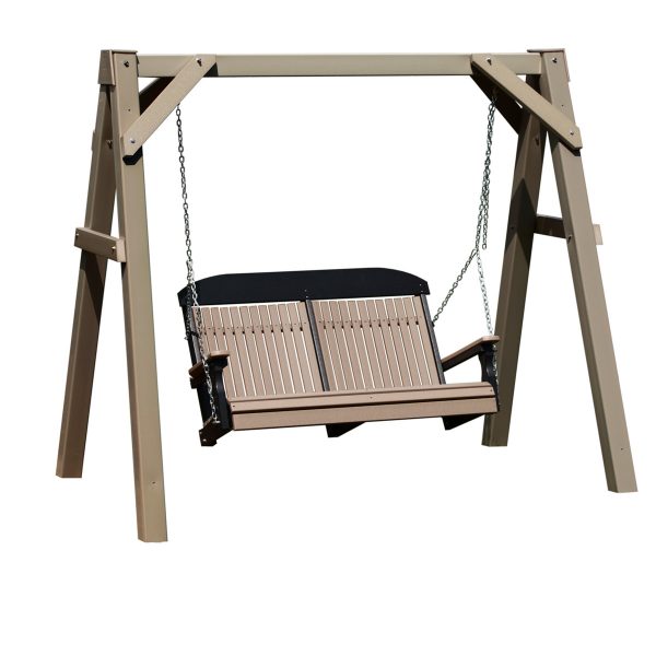 LuxCraft A-Frame Vinyl Swing Stand - Clay