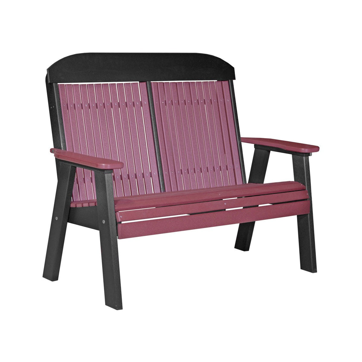 Poly Bench LuxCraft 4' Classic Highback Poly Bench