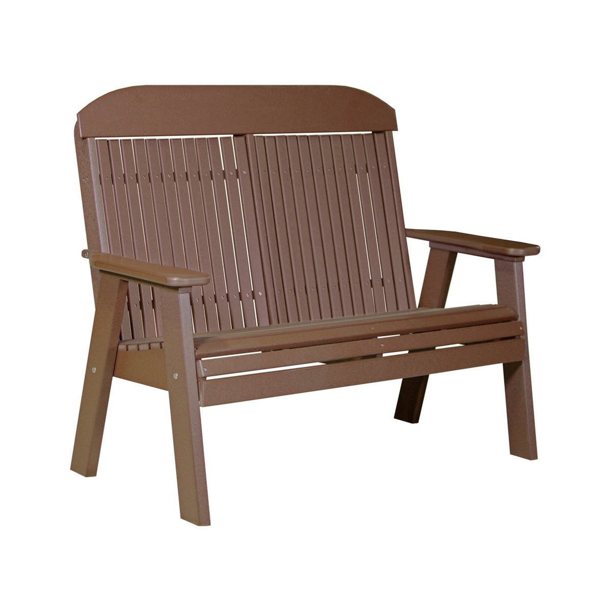 Poly Bench LuxCraft 4' Classic Highback Poly Bench