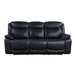 Acme Furniture Ralorel Motion Sofa in Black Top Grain Leather LV00060