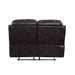 Acme Furniture Perfiel Motion Loveseat in Two Tone Dark Brown Top Grain Leather LV00067