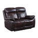 Acme Furniture Perfiel Motion Loveseat in Two Tone Dark Brown Top Grain Leather LV00067