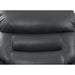 Acme Furniture Lamruil Motion Sofa in Gray Top Grain Leather LV00072