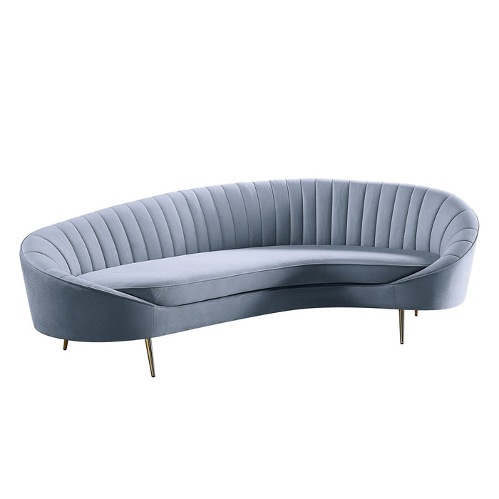 Acme Furniture Ballard Sofa in Light Gray Velvet LV00204