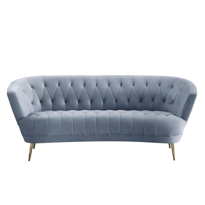 Acme Furniture Bayram Sofa in Light Gray Velvet LV00207