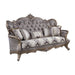Acme Furniture Elozzol Sofa W/5 Pillows in Fabric & Antique Bronze Finish LV00299