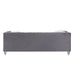 Acme Furniture Heibero II Sofa W/2 Pillows in Gray Velvet & Faux Diamond Trim LV00330