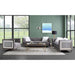 Acme Furniture Heibero II Sofa W/2 Pillows in Gray Velvet & Faux Diamond Trim LV00330