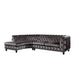 Acme Furniture Atesis Sectional - Rf Sofa in Dark Gray Velvet LV00337-2