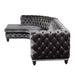 Acme Furniture Atesis Sectional Sofa in Dark Gray Velvet LV00337