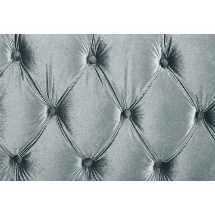 Acme Furniture Qulan Sectional Sofa W/2 Pillows in Light Blue Velvet LV00344