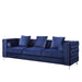 Acme Furniture Bovasis Sofa W/5 Pillows in Blue Velvet LV00366
