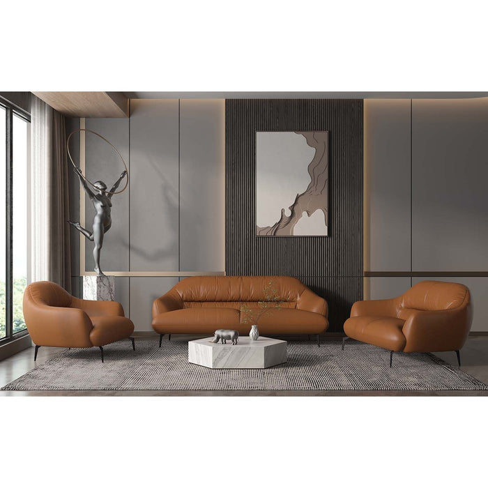 Acme Furniture Leonia Loveseat in Cognac Leather LV00938