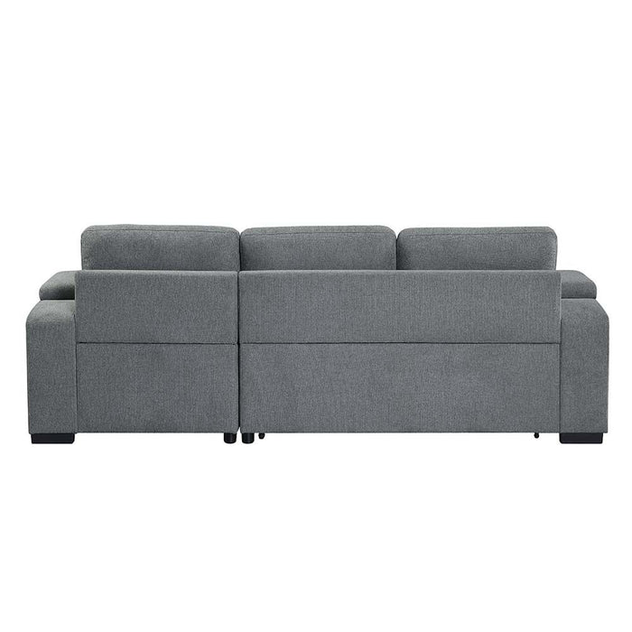 Acme Furniture Kabira Sectional Sofa in Gray Fabric LV00970