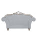 Acme Furniture Pelumi Loveseat W/5 Pillows in Light Gray Linen & Platinum Finish LV01113