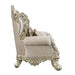 Acme Furniture Danae Loveseat W/5 Pillows in Fabric, Champagne & Gold Finish LV01194
