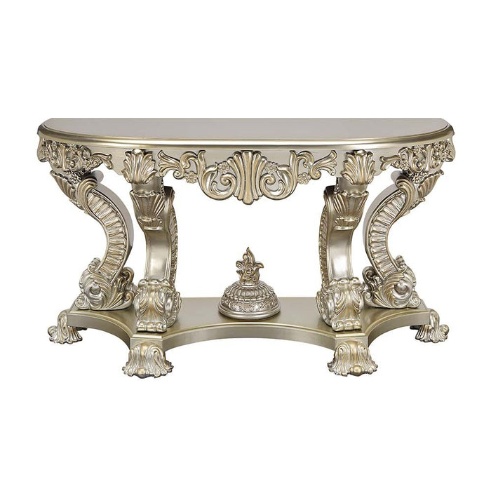 Acme Furniture Sorina Sofa Table in Antique Gold Finish LV01216